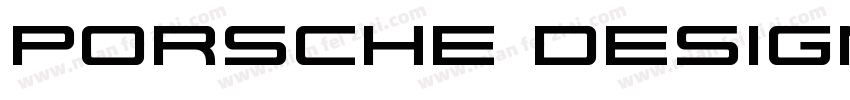 PORSCHE DESIGN字体转换
